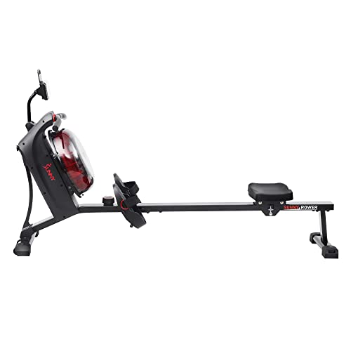 Sunny Hydro+ Dual Smart Water Rower (Black)