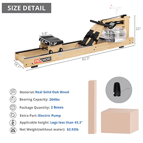 PEXMOR Oak Wood Water Rower