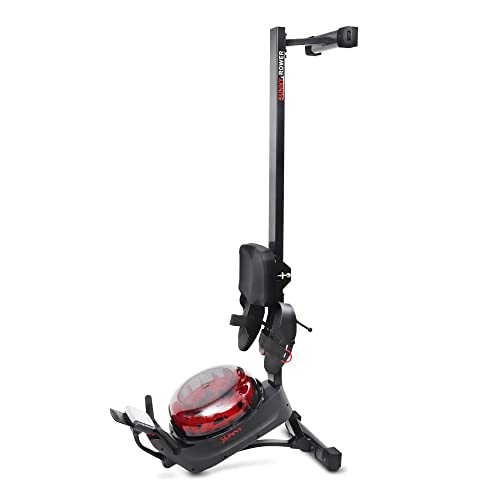Sunny Hydro+ Dual Smart Water Rower (Black)