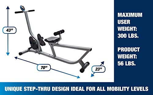 Stamina Easyrow Rower with Smart Workout App
