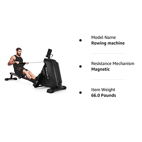 Foldable Magnetic Rowing Machine with 16 Level Resistance