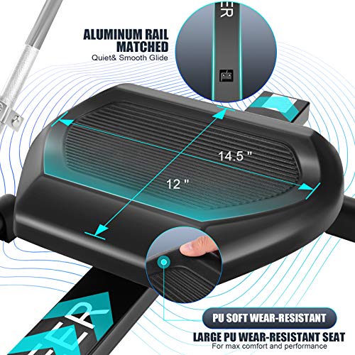 Full Motion Hydraulic Rowing Machine with LCD Monitor