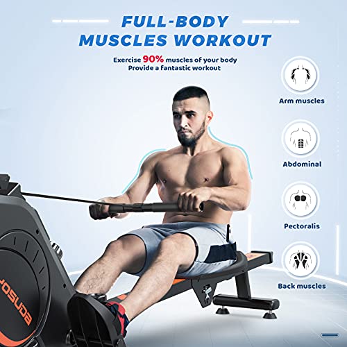 YOSUDA Magnetic Rowing Machine with LCD Monitor
