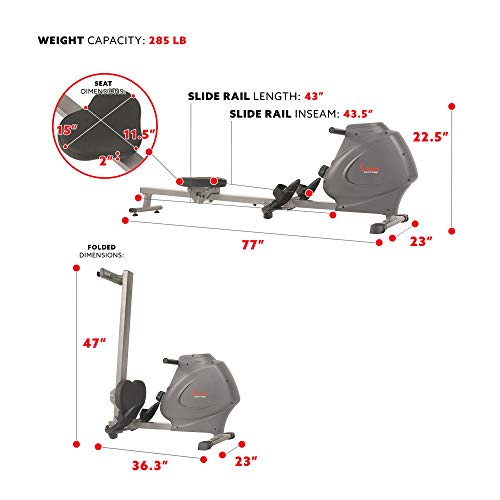 Sunny Folding Magnetic Rowing Machine - SF-RW5801