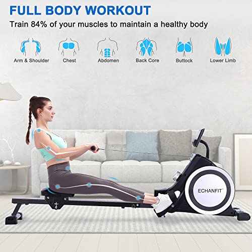 ECHANFIT Bluetooth Magnetic Rowing Machine