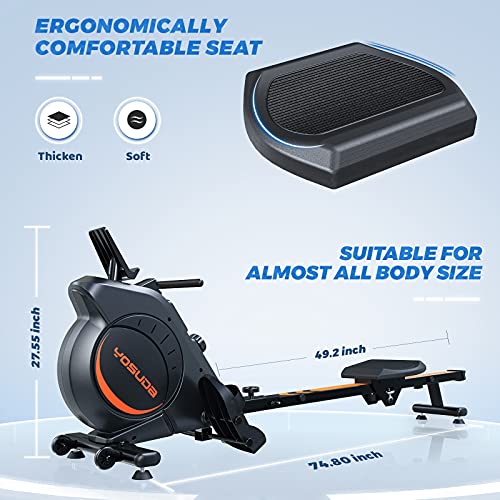 YOSUDA Magnetic Rowing Machine with LCD Monitor