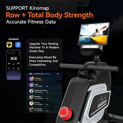 Pooboo Magnetic Rowing Machine - 360 LB Capacity