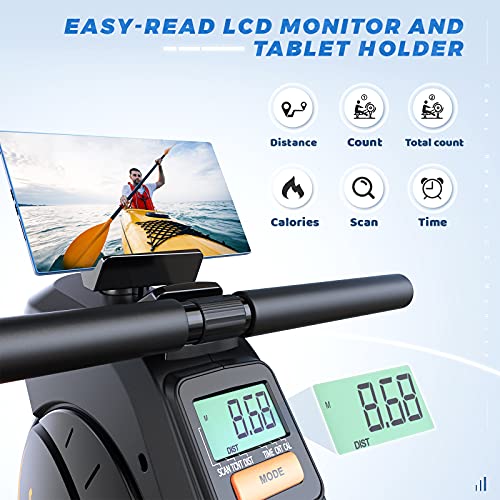 YOSUDA Magnetic Rowing Machine with LCD Monitor