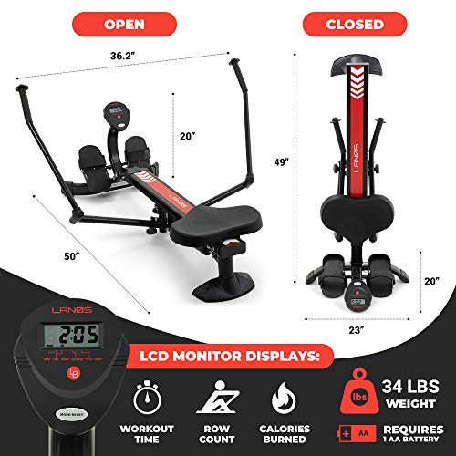Adjustable Hydraulic Rowing Machine for Home Use