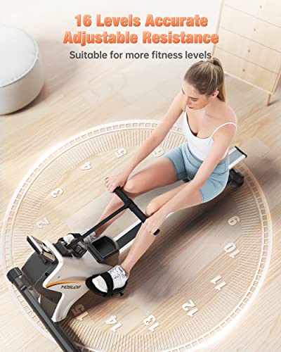 YOSUDA Compact Magnetic Rowing Machine with LCD Monitor