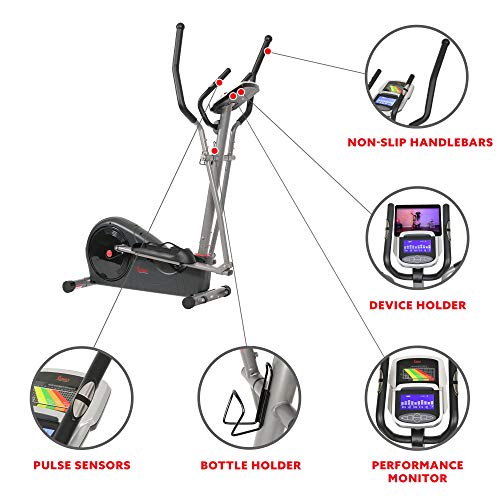 Sunny Health Elliptical Trainer - SF-E320002, black