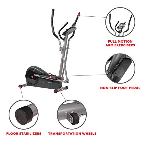 Sunny Health Elliptical Trainer - SF-E320002, black