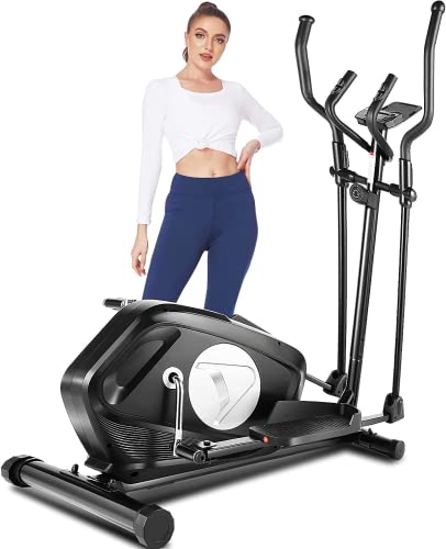 HIROLLOP Elliptical Trainer with Magnetic Resistance & App
