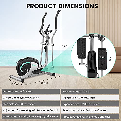 Dripex Ultra Silent Magnetic Elliptical Trainer