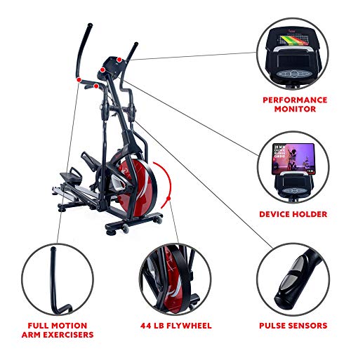 Sunny Magnetic Elliptical w/ LCD Monitor & Tablet Holder