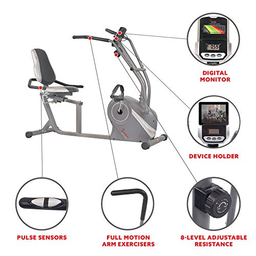 Sunny Health Recumbent Cross Trainer - SF-RB4936