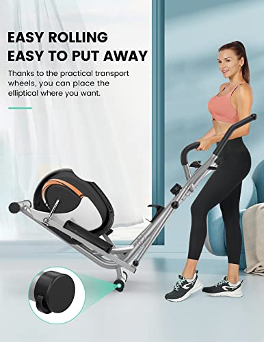 Ultra Quiet Elliptical Cross Trainer with 8 Levels Resistance