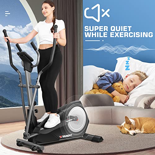 YoungFit Elliptical with Foldable Design & 22 Resistance Levels