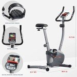 Sunny Health & Fitness Upright Exercise Bike with Bluetooth