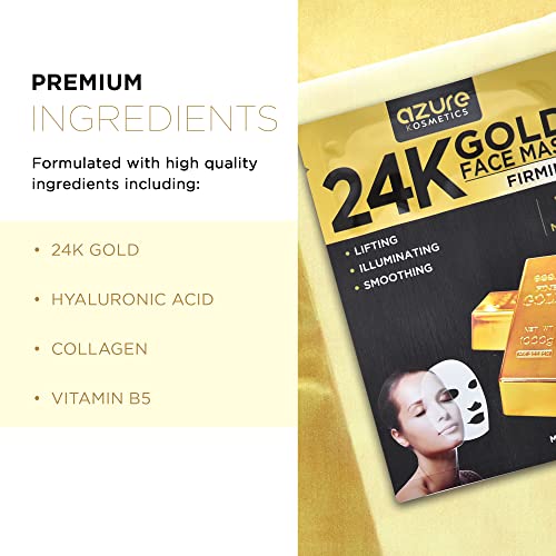 24K Gold Firming Face Mask for Anti-Aging & Hydration