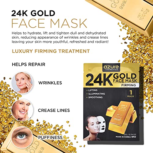 24K Gold Firming Face Mask for Anti-Aging & Hydration