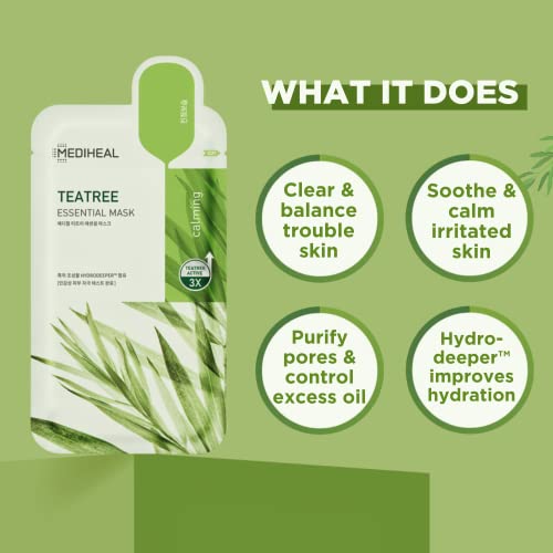 Mediheal Tea Tree Essential Face Mask - Skin Soothing