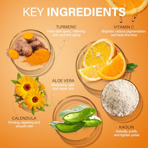Ulluxe Turmeric Vitamin C Clay Face Mask 5.29 oz