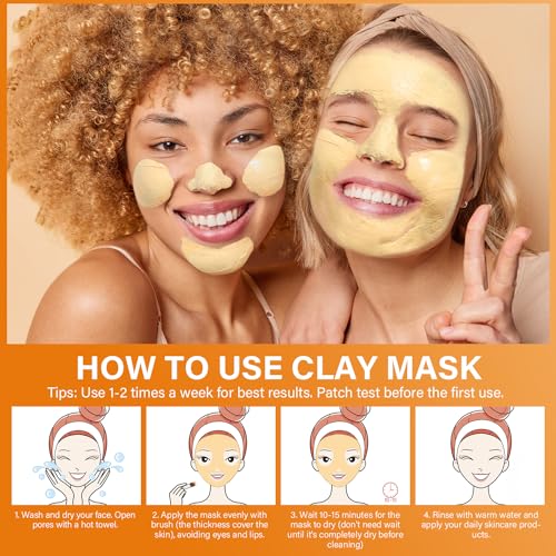 Ulluxe Turmeric Vitamin C Clay Face Mask 5.29 oz