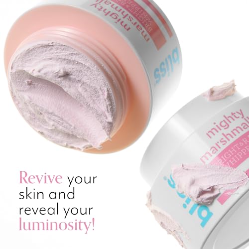 Bliss Mighty Marshmallow Whipped Mask - Brightening & Hydrating - 1.7 Oz - Vegan & Cruelty-Free