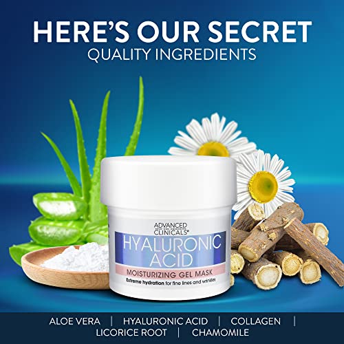 Hyaluronic Acid Facial Mask: Brightening, Hydrating Anti-Aging 5oz