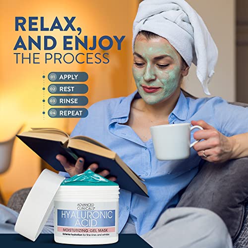 Hyaluronic Acid Facial Mask: Brightening, Hydrating Anti-Aging 5oz