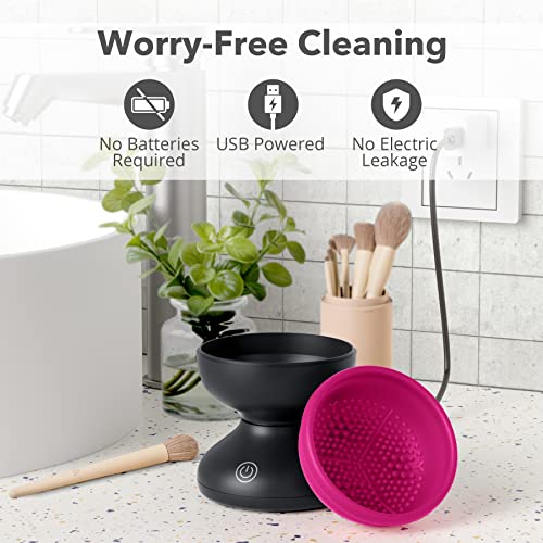 Alyfini Electric Makeup Brush Cleaner - Portable USB Tool