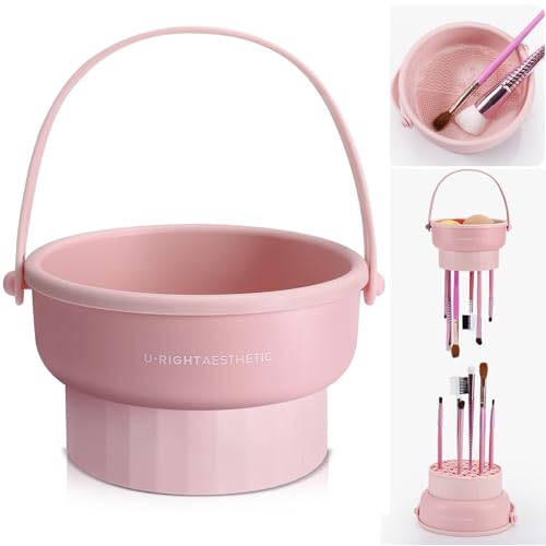 3-in-1 Silicone Makeup Brush Cleaner Mat & Organizer