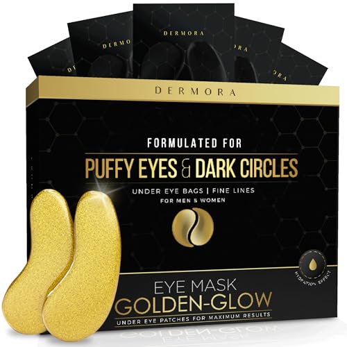 DERMORA Golden Glow Eye Patches - Rejuvenating Treatment