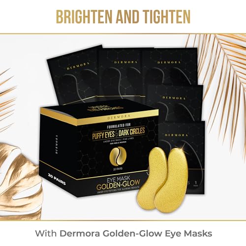 DERMORA Golden Glow Eye Patches - Rejuvenating Treatment