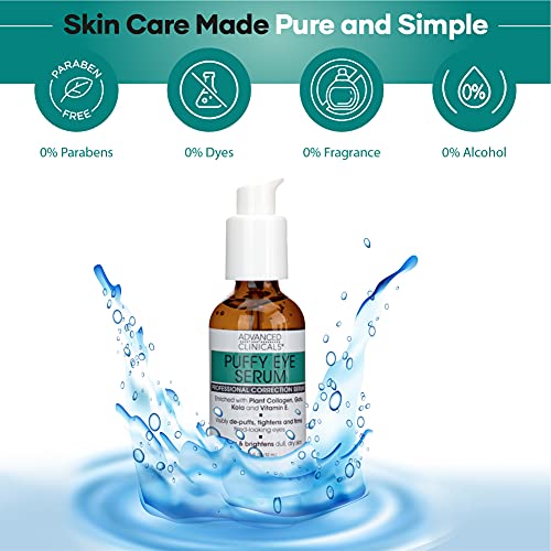 Advanced Clinicals Puffy Eye Serum + Anti Aging