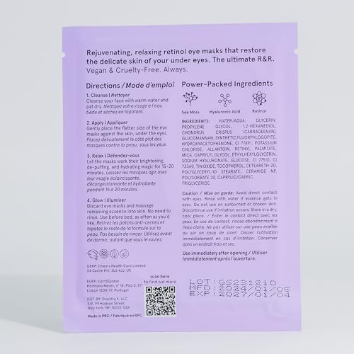 Grace & Stella Purple Eye Treatment Gel Patches - Vegan