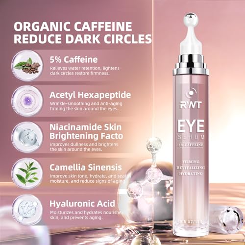 Caffeine Eye Cream & Serum for Dark Circles & Puffiness