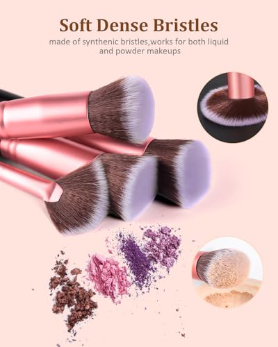 16-Piece Premium Synthetic Makeup Brush Set