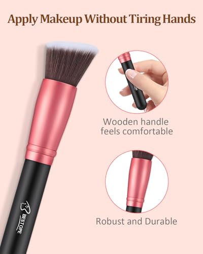 16-Piece Premium Synthetic Makeup Brush Set
