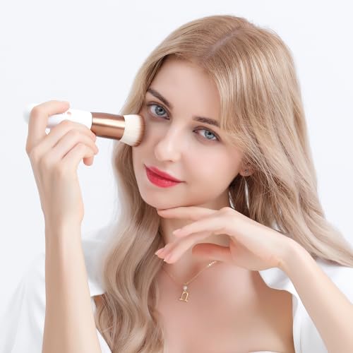 DUcare Flat Top Kabuki Foundation Brush - Rose Gold