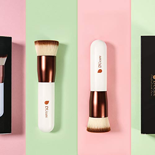 DUcare Flat Top Kabuki Foundation Brush - Rose Gold