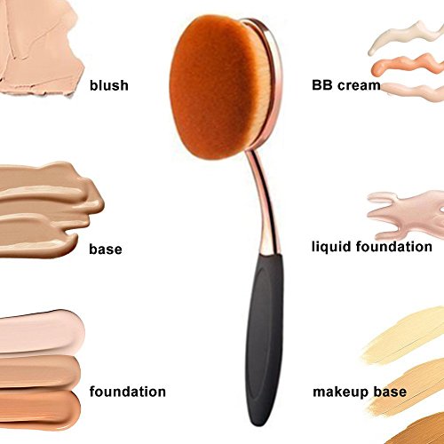 Yoseng Large Oval Foundation Brush for Flawless Application