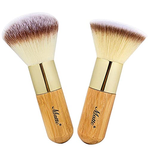 2-Piece Kabuki Brush Set for Face Makeup