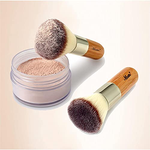 2-Piece Kabuki Brush Set for Face Makeup