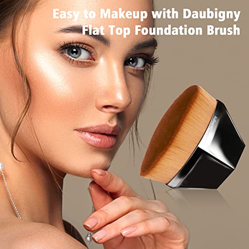 Flat Top Kabuki Makeup Brush with Protective Case