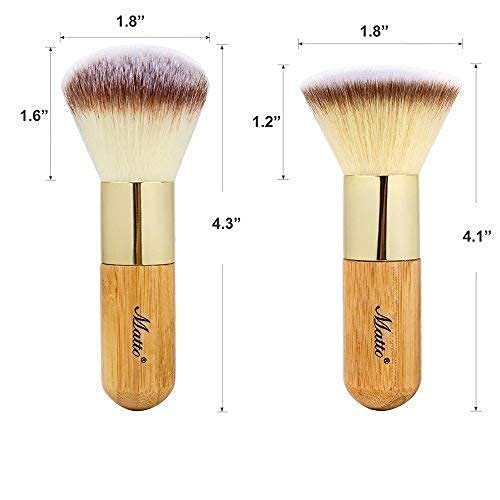 2-Piece Kabuki Brush Set for Face Makeup
