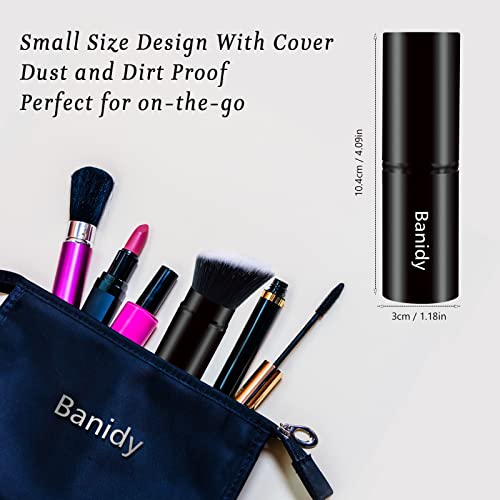 Retractable Kabuki Makeup Brush for Flawless Application