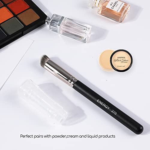 Mini Angled Kabuki Concealer Brush for Flawless Application