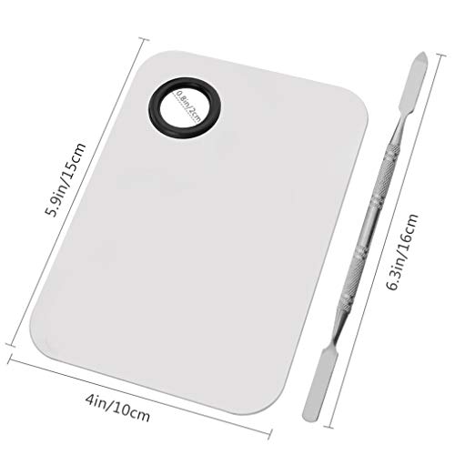 Stainless Steel Makeup Palette with Spatula Tool